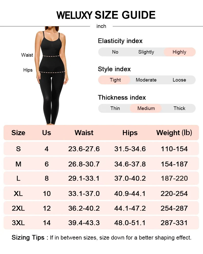 Tummy Control Seamless Full Body Compression Bodysuit