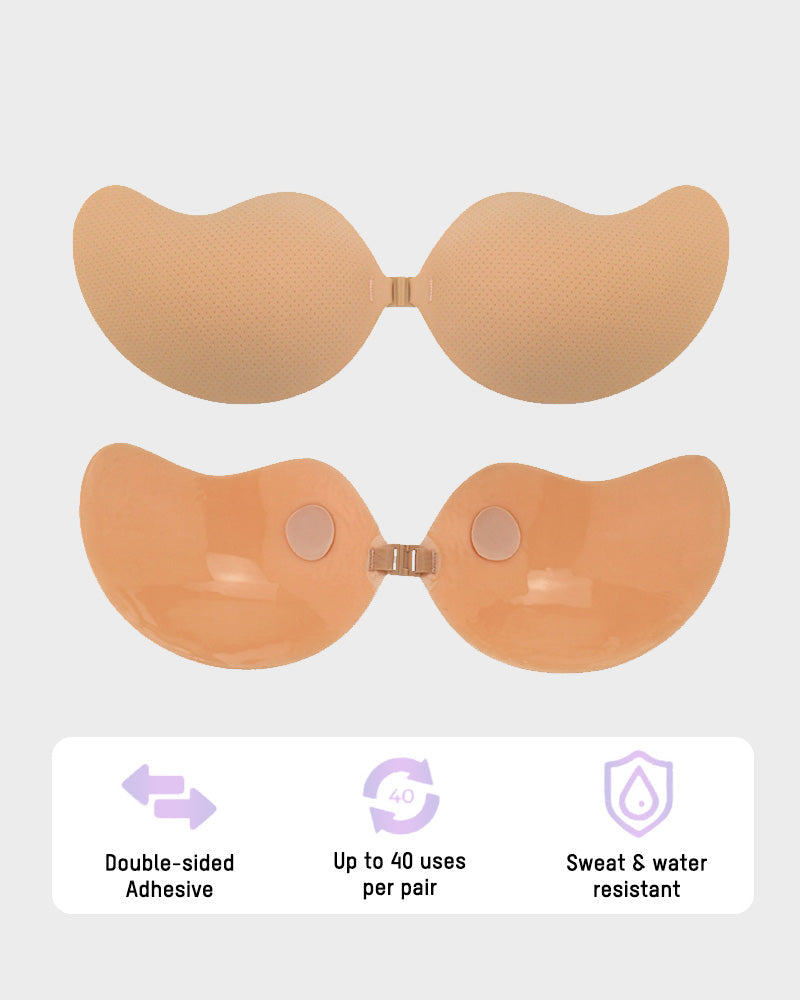 Mango Shaped Breathable Self-Adhesive Invisible Bra (2 Pack)