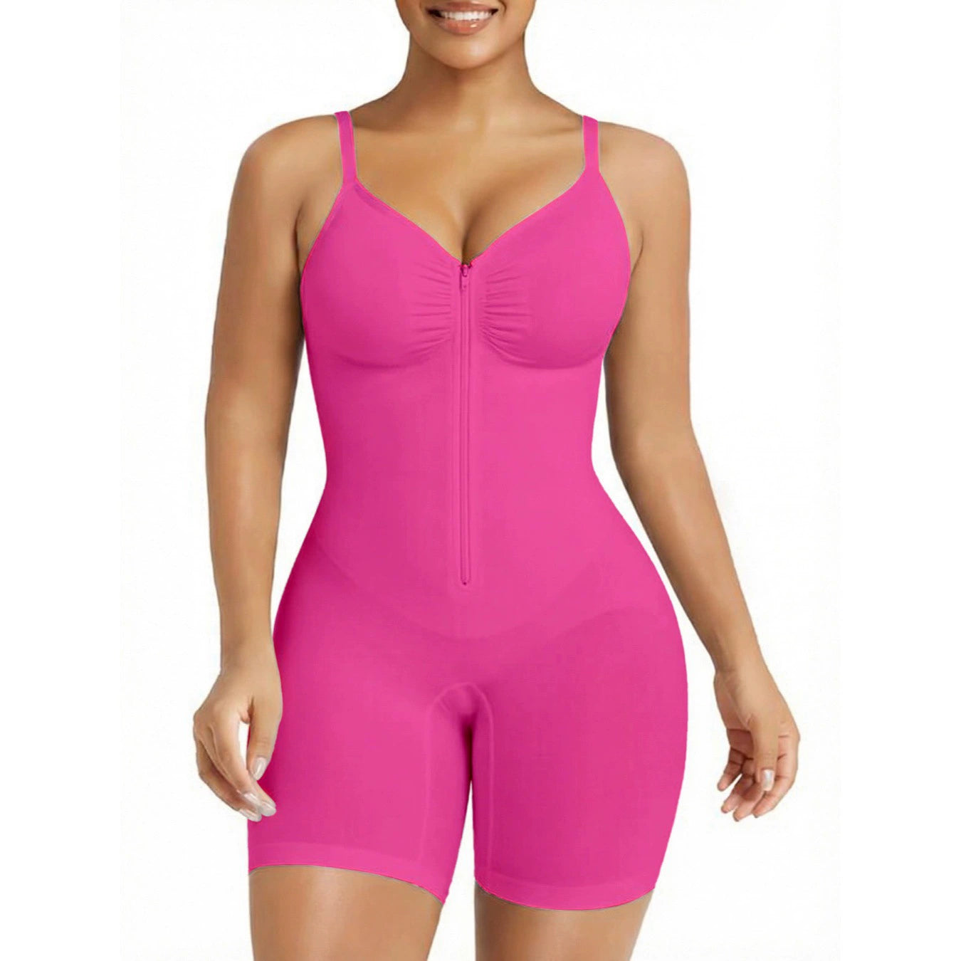 Tummy Control Bodysuits Zip-Up Ultra Stretch Shapewear