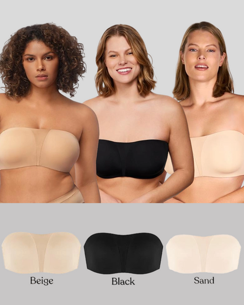 Plus Size Stay-Put Underwire Strapless Bra