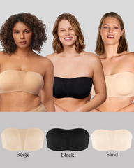 2025 Hot Plus Size Full Coverage Non-slip Underwire Strapless Bras