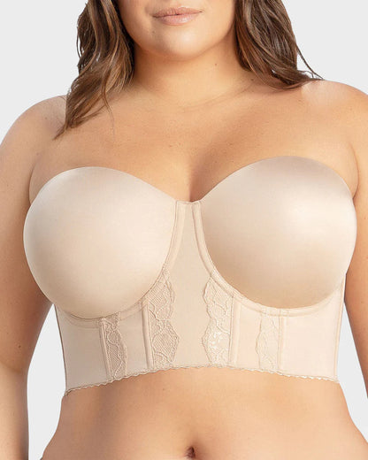 Convertible Non-Slip Full-Coverage Strapless Bustier