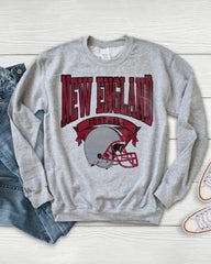 PLUS SIZE Hometown Pullover City Football Retro Sweatshirt