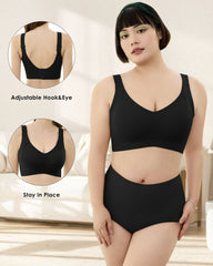 Comfort Full Coverage Wireless Lightly Lined Bra(2 Pack)