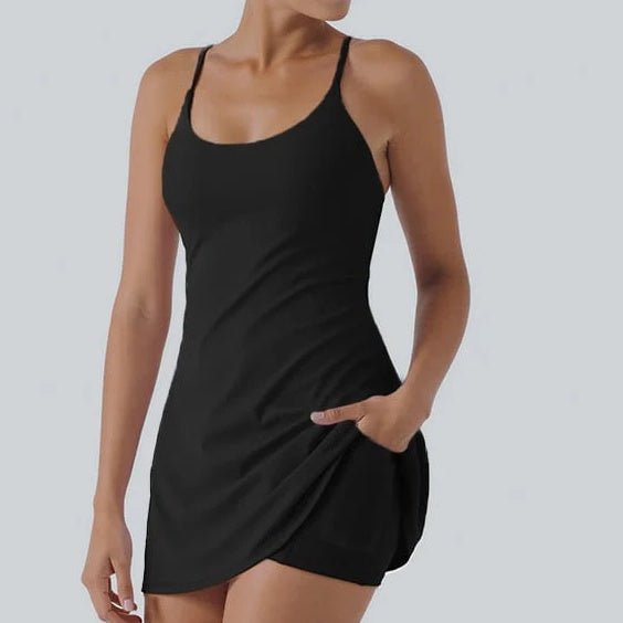 Athletic Dress with Unique Built-in Shorts