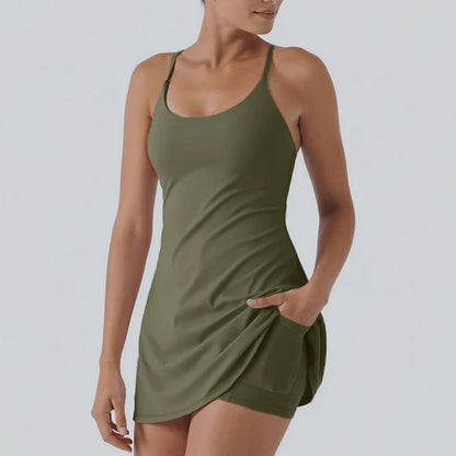 Athletic Dress with Unique Built-in Shorts