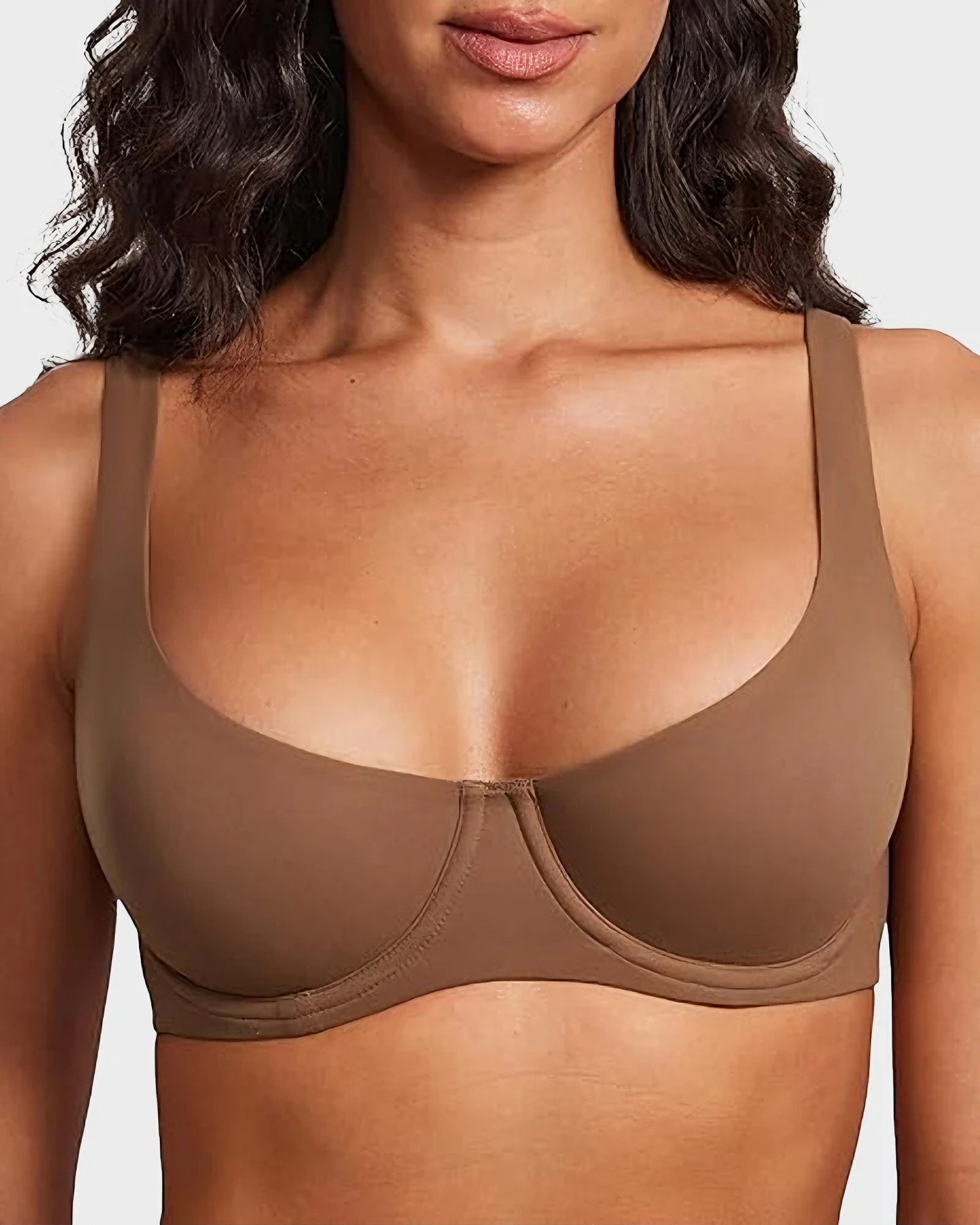🎅New Year Sale🎄Underwire Support Seamless Unlined Balconette Bra