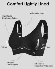 Comfort Full Coverage Wireless Lightly Lined Bra(2 Pack)