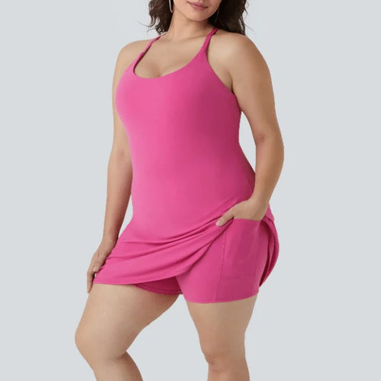Athletic Dress with Unique Built-in Shorts
