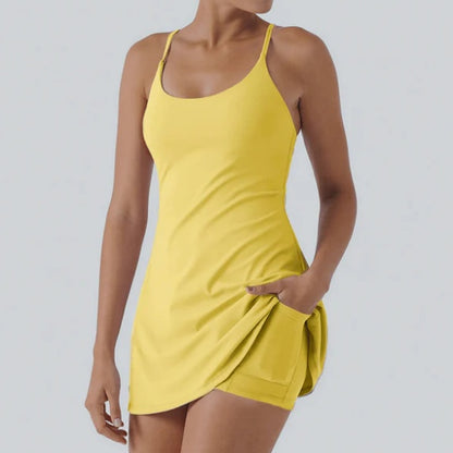 Athletic Dress with Unique Built-in Shorts