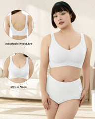 Comfort Full Coverage Wireless Lightly Lined Bra(2 Pack)
