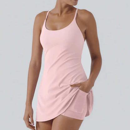 Athletic Dress with Unique Built-in Shorts