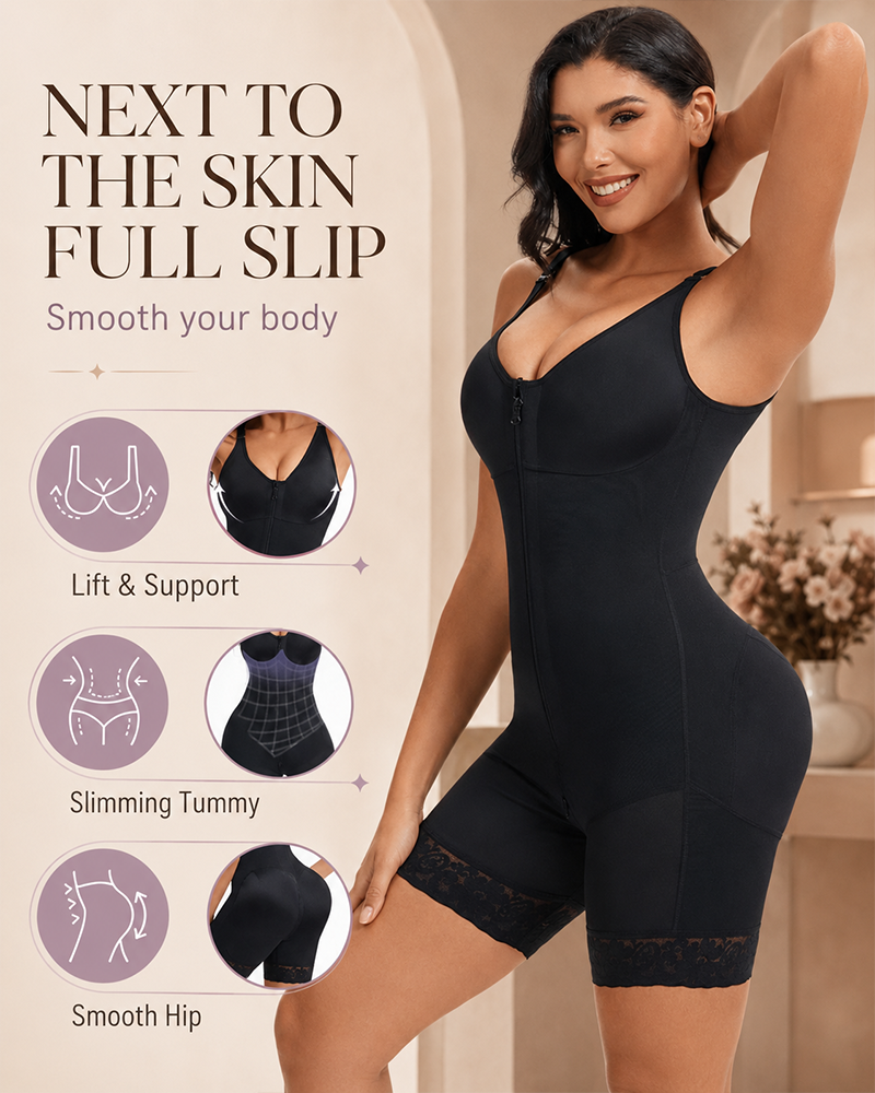 🔥Flash Sale🔥Tummy Control Butt Lifter Shaper with Zipper Crotch Fajas Colombianas