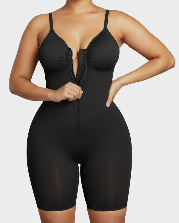 Tummy Control Bodysuits Zip-Up Ultra Stretch Shapewear