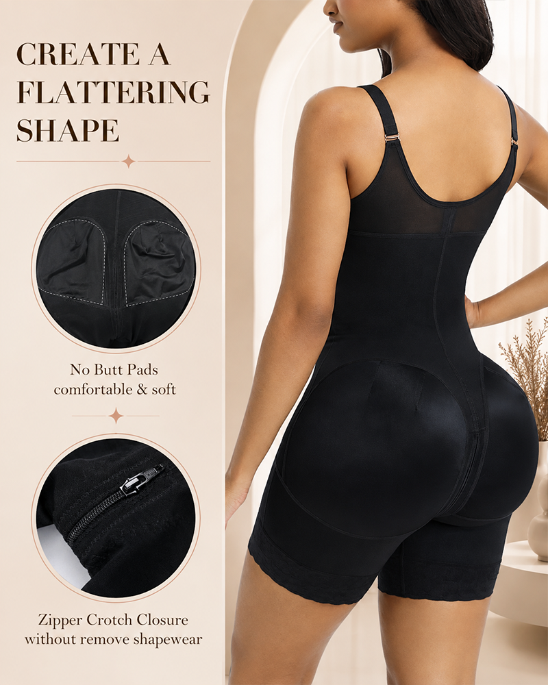 🔥Flash Sale🔥Tummy Control Butt Lifter Shaper with Zipper Crotch Fajas Colombianas