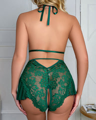 🔥Flash Deal🔥 sexy hollow straps crotchless Teddies&Bodysuits