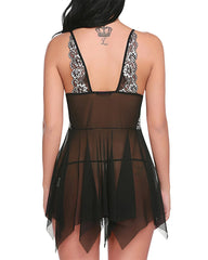 Bridal Babydoll Lace Front Closure Night Dress