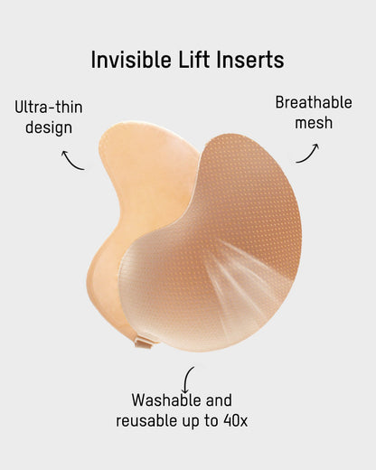 Mango Shaped Breathable Self-Adhesive Invisible Bra (2 Pack)