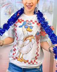 American Flag & Funny Goose Shirt