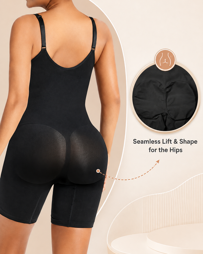 Tummy Control Bodysuits Zip-Up Ultra Stretch Shapewear