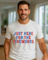Fourth of July Couples Shirts Independence Day Fireworks Couples Tees