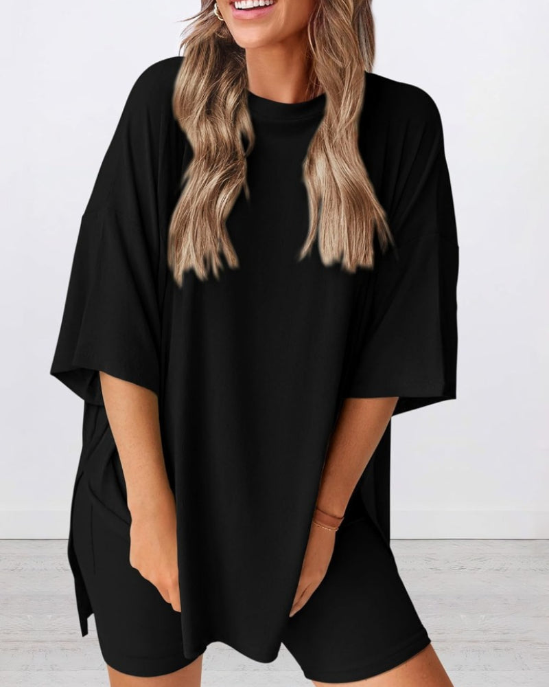 Oversized Womens 2 Piece Sets Summer Outfits 2025