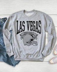 PLUS SIZE Hometown Pullover City Football Retro Sweatshirt