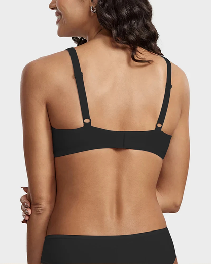 🎅New Year Sale🎄Underwire Support Seamless Unlined Balconette Bra