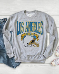PLUS SIZE Hometown Pullover City Football Retro Sweatshirt
