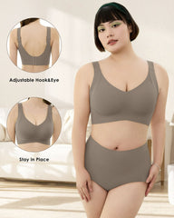Comfort Full Coverage Wireless Lightly Lined Bra(2 Pack)