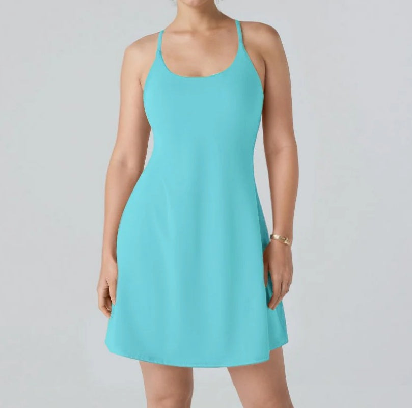 Athletic Dress with Unique Built-in Shorts