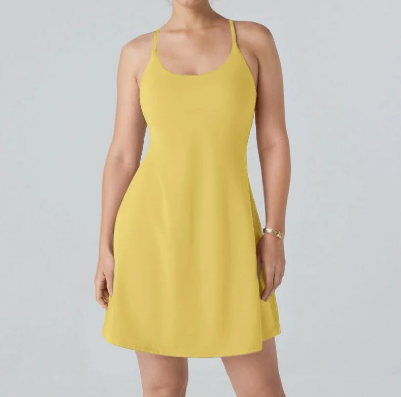 Athletic Dress with Unique Built-in Shorts