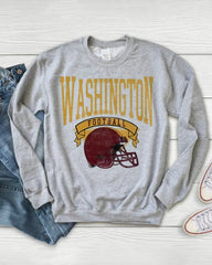 PLUS SIZE Hometown Pullover City Football Retro Sweatshirt