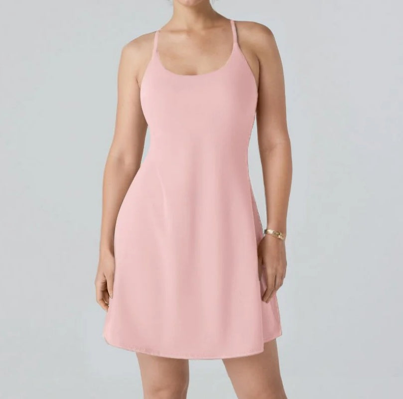 Athletic Dress with Unique Built-in Shorts