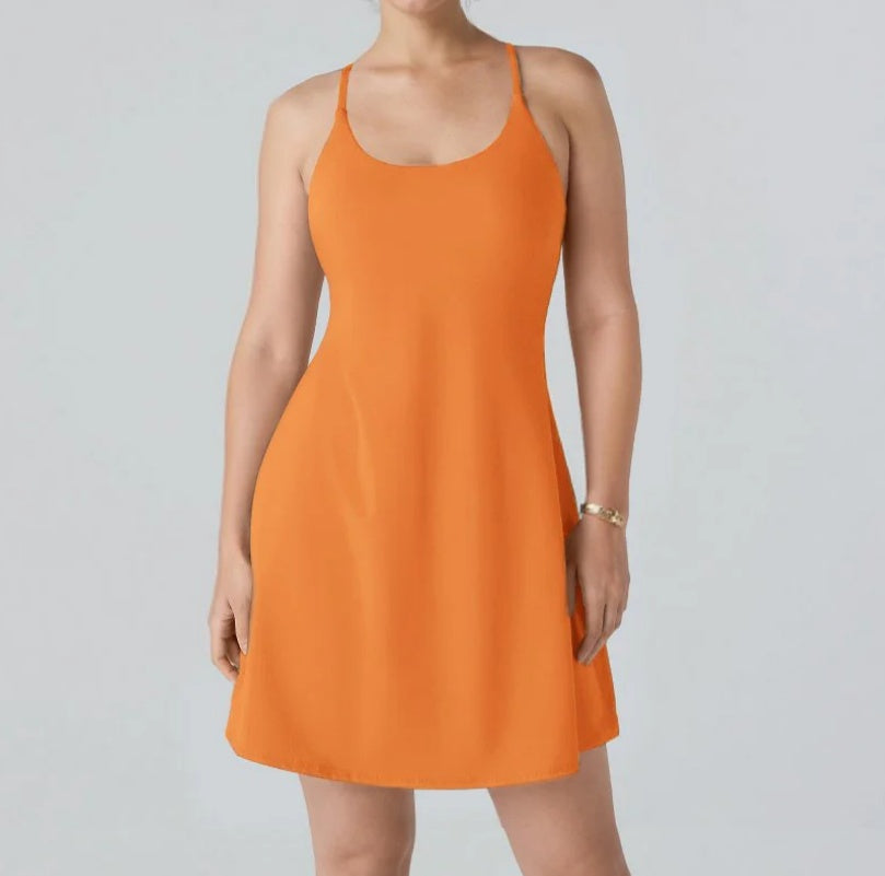 Athletic Dress with Unique Built-in Shorts