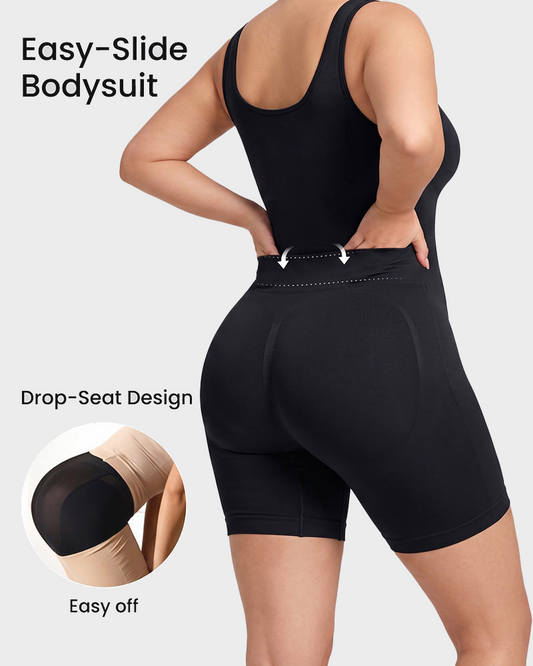 Open Back Tummy Control Butt Lifter Back Support Scrunch Postpartum Bodysuit