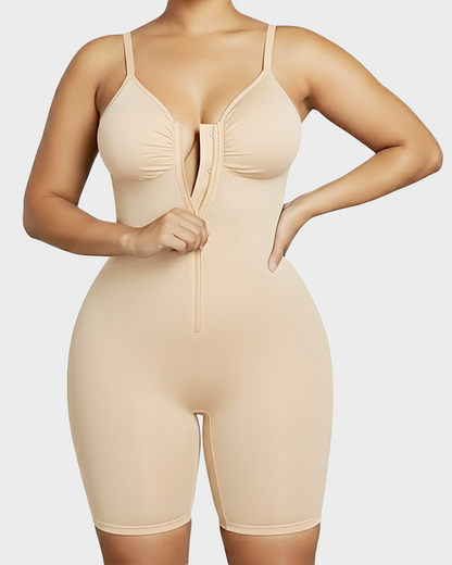 Tummy Control Bodysuits Zip-Up Ultra Stretch Shapewear