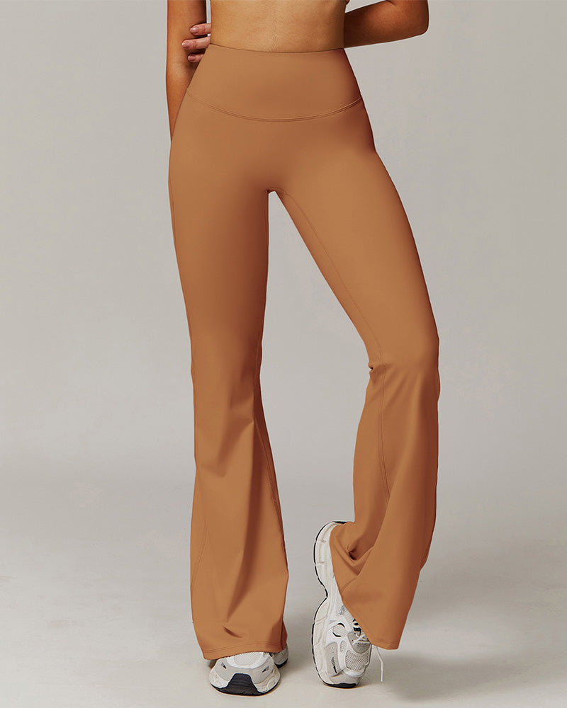High Waist Stretch Casual Soft Straight Leg Pants