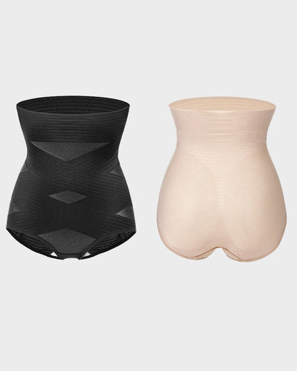 Women's Slim Cross Design High Waist & Hip Lift Body Shapwear