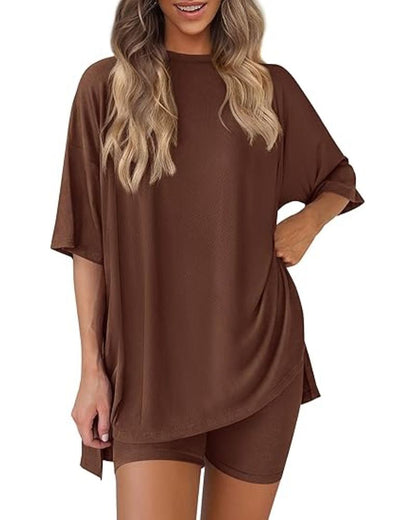 Oversized Womens 2 Piece Sets Summer Outfits 2025