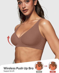 Wireless Bras Deep V Push Up Seamless Bras