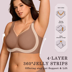 Wireless Full Coverage Bras No Underwire Comfortable Padded Bras