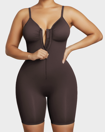 Tummy Control Bodysuits Zip-Up Ultra Stretch Shapewear