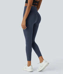 （2 Pack）High Waisted Butt Lifting Tummy Control Side Pocket Shaping Training Leggings
