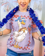 American Flag & Funny Goose Shirt
