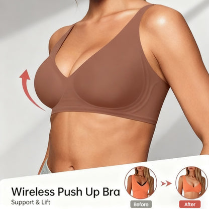 🔥BUY 1 GET 2ND 50% OFF🔥Seamless Deep V Push-Up Wireless Bra