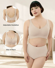 Comfort Full Coverage Wireless Lightly Lined Bra(2 Pack)