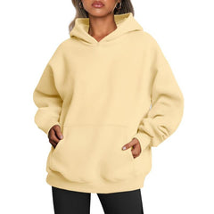 Long Sleeve Pocket Hoodies Fleece Sweatshirts Oversized Pullover