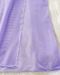 Women's slit splicing sexy lingerie set
