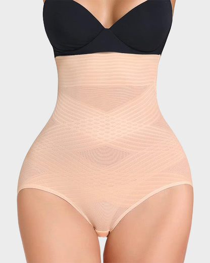 Women's Slim Cross Design High Waist & Hip Lift Body Shapwear
